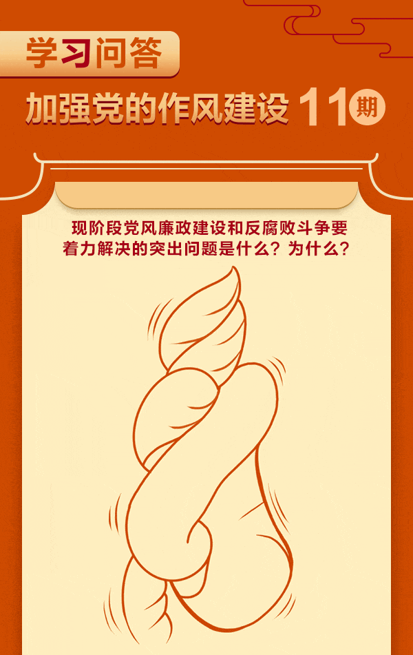 12.加强党的作风建设⑪ 现阶段党风廉政建设和反腐败斗争要着力解决的突出问题是什么？为什么？